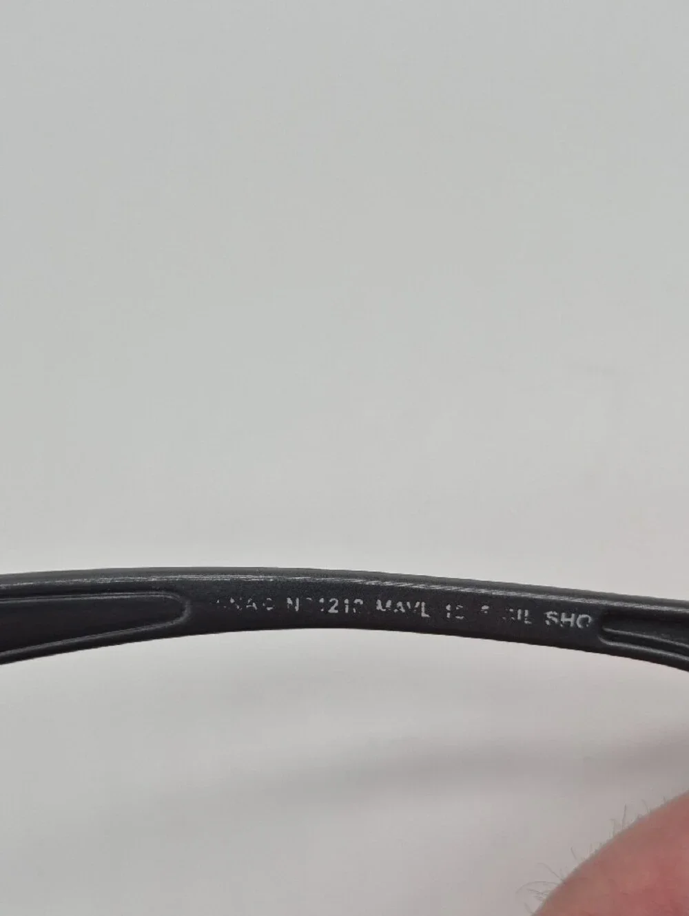 Maui Jim Black Wraparound Sunglasses with Smoke Lenses